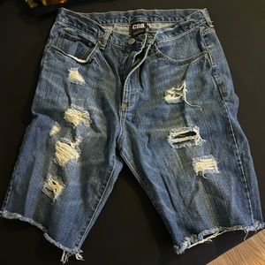 Mens jean shorts